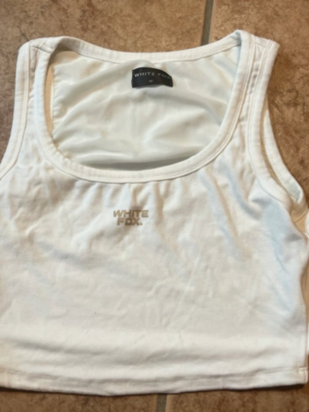 Whitefox cropped tank